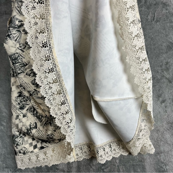 Hot Topic Thorn & Fable NWT Alice in Wonderland Looking Glass Suspender Skirt 2X - Picture 9 of 16